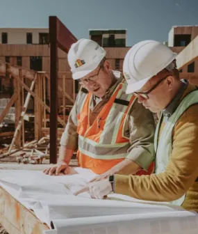 Team in hard hats